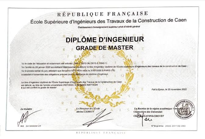 Achetez votre diplômes d'Ingénieur en France